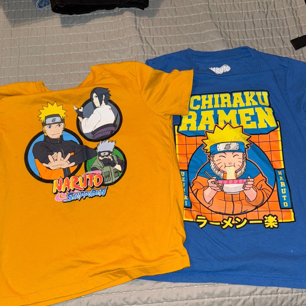 Kids Boy T-Shirt Set - Yellow & Blue Naruto